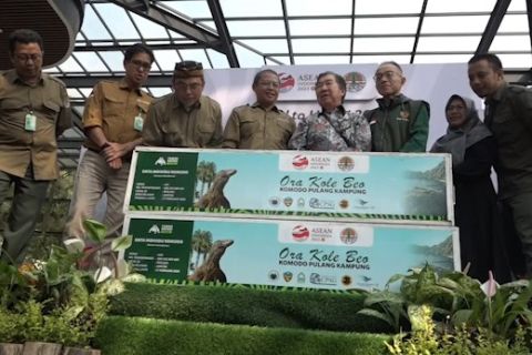 KLHK lepas 6 ekor komodo ke Cagar Alam Wae Wuul