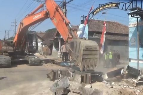 9 tugu perguruan silat di Madiun sudah dirobohkan