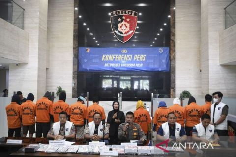Bareskrim amankan 11 tersangka kasus TPPU