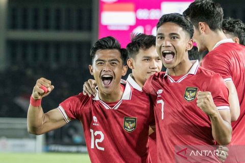 Timnas Indonesia pesta gol lawan Chinese Taipei