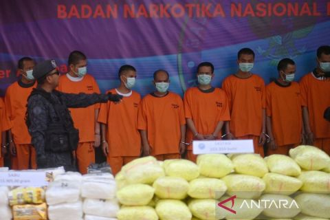 BNN musnahkan barang bukti dari 13 kasus narkotika