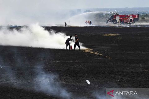 Petugas bandara Lombok uji kemampuan tangani keadaan darurat