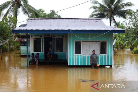 Banjir merendam desa di Kabupaten Halmahera Tengah 
