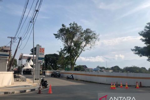 Jalan Balaikota ditutup jelang HUT Kota Palu