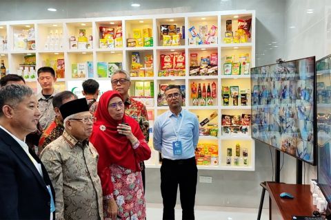 Wapres Ma'ruf Amin datangi Perwakilan LPPOM MUI di Shanghai