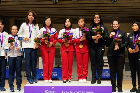 Sumbangan perunggu dari trio srikandi petembak Indonesia