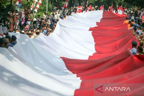 Kirab Bendera Merah Putih di Bogor