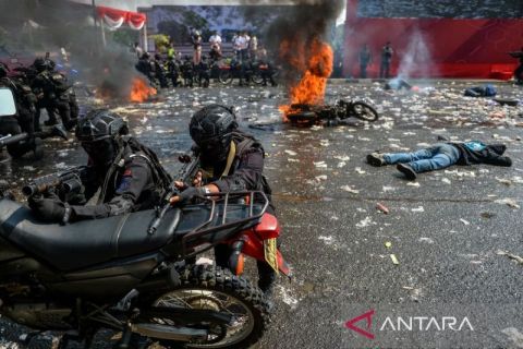 Latihan pengamanan Pemilu 2024 libatkan 1.089 personil TNI dan Polri