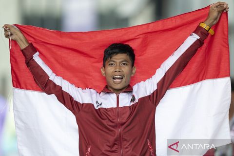 Pelari Saptoyogo sabet medali emas pertama untuk Indonesia