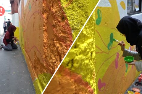 Aksi mural bermuatan pesan dan pacu kreativitas warga Bandung