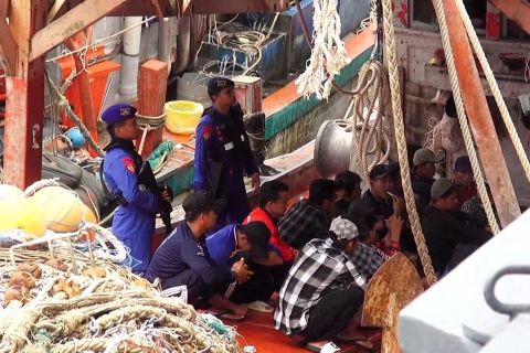 Baharkam Polri tangkap dua kapal ikan Vietnam di Natuna Utara