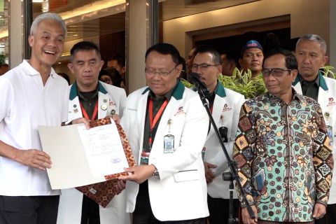 Ganjar-Mahfud selesaikan tes kesehatan pendaftaran capres-cawapres