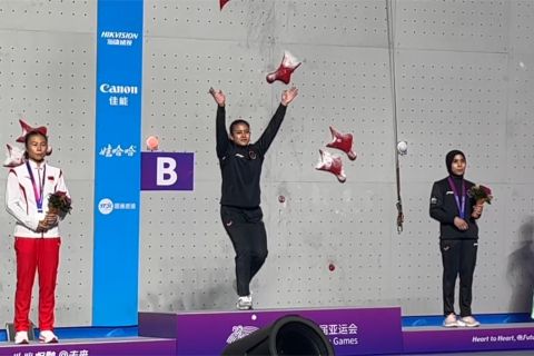 Panjat tebing persembahkan satu emas dan dua perunggu di Asian Games