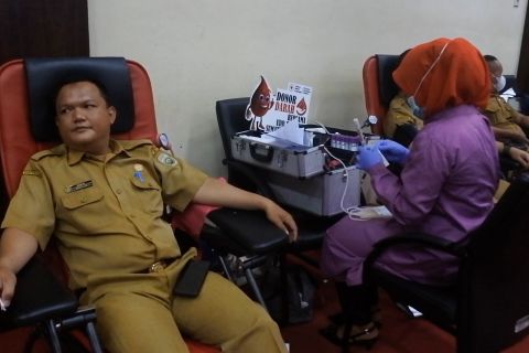 Pemprov Sumsel gelar donor darah rayakan HUT Korpri ke-52
