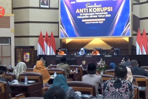 KPK sosialisasikan antirasuah di lingkungan Pemkab Jember