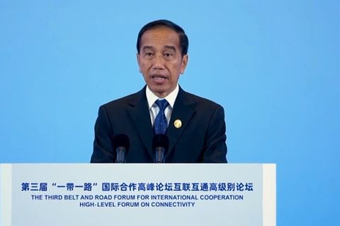 Presiden Jokowi sebut konektivitas jadi jalan kemakmuran sebuah negara
