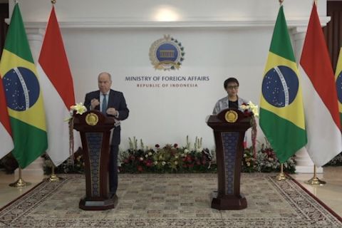 Menlu Retno bertemu Menlu Brazil bahas penguatan kerja sama