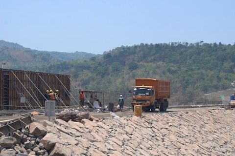 Pembangunan Bendungan Pamukkulu telah capai 80 persen