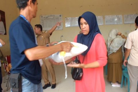 76 ton beras cadangan pangan pemerintah tahap dua disalurkan di Babel