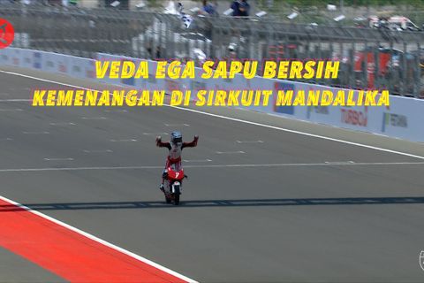 Veda Ega sapu bersih kemenangan di Sirkuit Mandalika