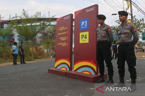 Pengamanan jelang pembukaan Piala Dunia U-17 2023 di Surabaya