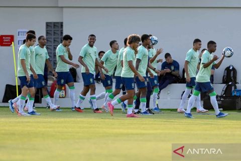 Sejumlah timnas latihan jelang babak 16 besar Piala Dunia U-17