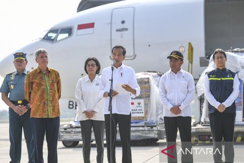 Presiden lepas bantuan kemanusiaan untuk Palestina tahap dua