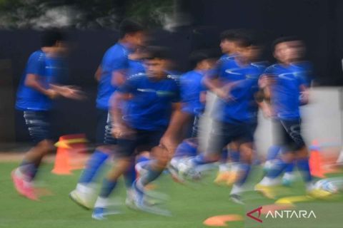 Latihan Timnas Uzbekistan jelang lawan Timnas Inggris