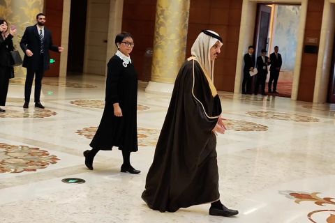 Menlu Retno Marsudi dan utusan OKI bertemu Menlu China Wang Yi