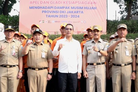 Pemprov DKI gelar apel kesiapsiagaan hadapi dampak musim hujan