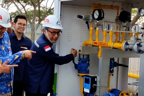 Gas dari pipa  Cisem-1 mulai dialirkan ke Kawasan Industri Kendal