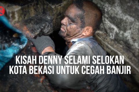Kisah Denny selami selokan Kota Bekasi untuk cegah banjir