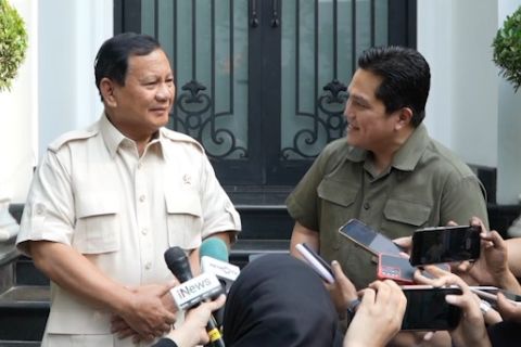 Erick Thohir siap dukung bacapres Prabowo Subianto