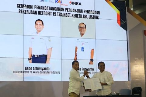 KCI menandatangani kontrak pemesanan 24 trainset 19 kereta retrofit