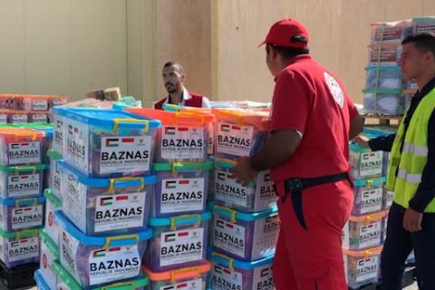 Bantuan kemanusiaan Indonesia untuk Palestina tiba di Mesir