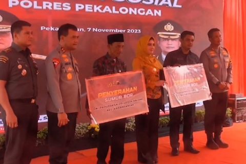 Polda Jateng bantu sumur bor atasi kekeringan