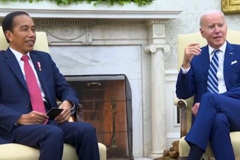 Di hadapan Joe Biden dan media AS, Jokowi kembali singgung soal Gaza