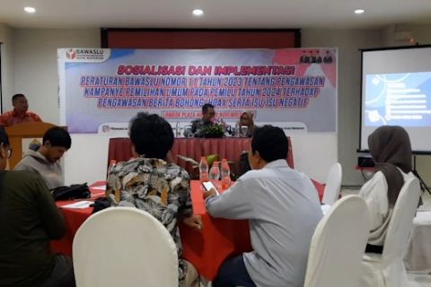 Bawaslu sosialisasi pengawasan konten internet peserta pemilu 2024