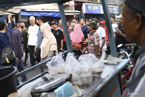 Ganjar blusukan ke Pasar Boyolali