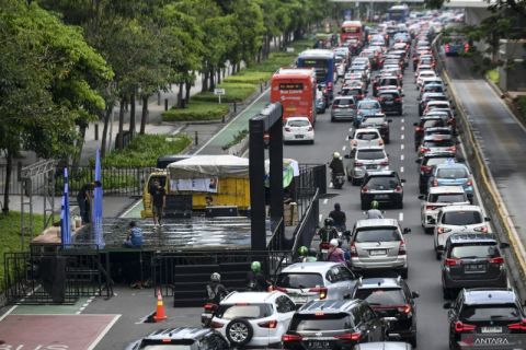 Persiapan malam Tahun Baru di Jakarta