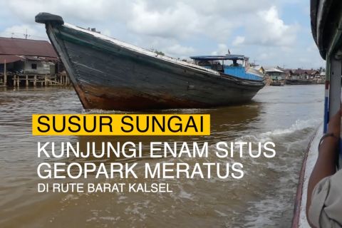 Susur sungai kunjungi enam situs Geopark Meratus di rute barat Kalsel