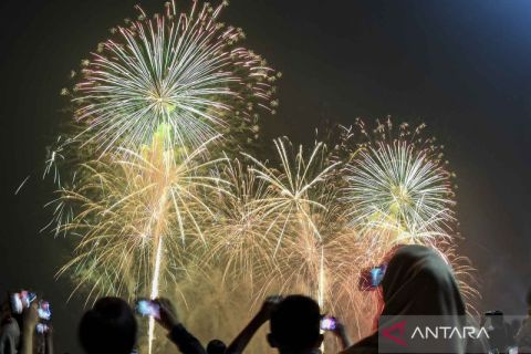 Kemeriahan perayaan tahun baru di Jakarta