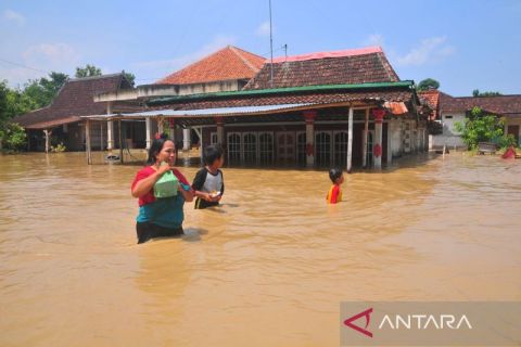 Ratusan rumah terendam banjir di Kabupaten Grobogan