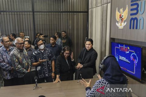 Media center Kementerian BUMN sarana menyampaikan informasi secara akurat