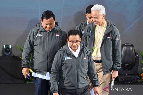 Capres-cawapres beri komitmen dalam Paku Integritas di KPK