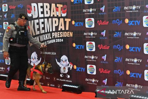 Pengamanan debat keempat Pilpres 2024