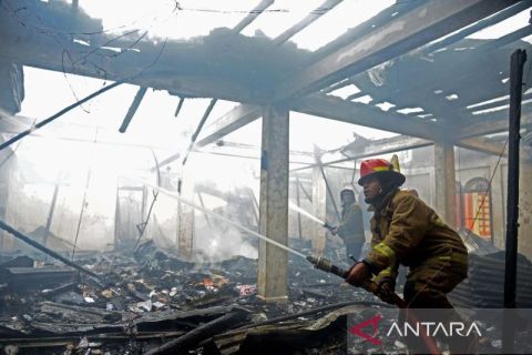 Kebakaran Pondok Pesantren Babul Maghfirah di Aceh Besar