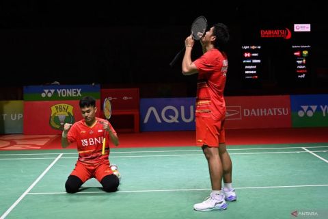 Fajar/Daniel pastikan Indonesia melangkah ke semifinal Piala Thomas 2024