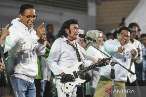 Penyanyi dangdut Rhoma Irama deklarasi dukungan ke Anies-Muhaimin