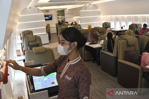 Restoran berkonsep pesawat Boeing 747-400